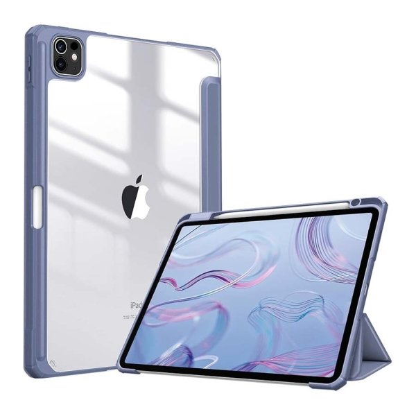 Capa Crystal Apple iPad Pro 2024 11 Compatível Azul