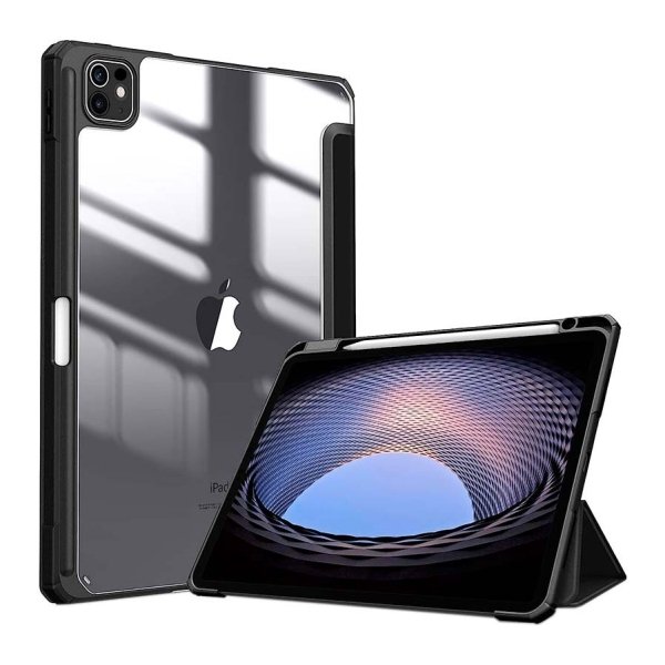 Capa Crystal Apple iPad Pro 2024 11 Compatível Preto