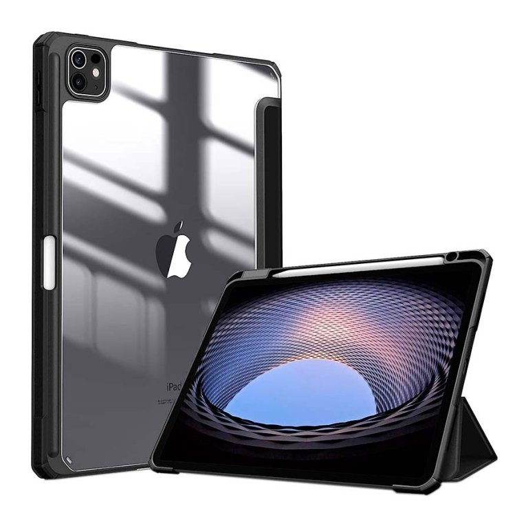 Capa Crystal Apple iPad Pro 2024 13 Compatível Preto