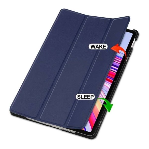 Capa Inteligente Xiaomi Redmi Pad Pro / Poco Pad 12.1 com Suporte Azul