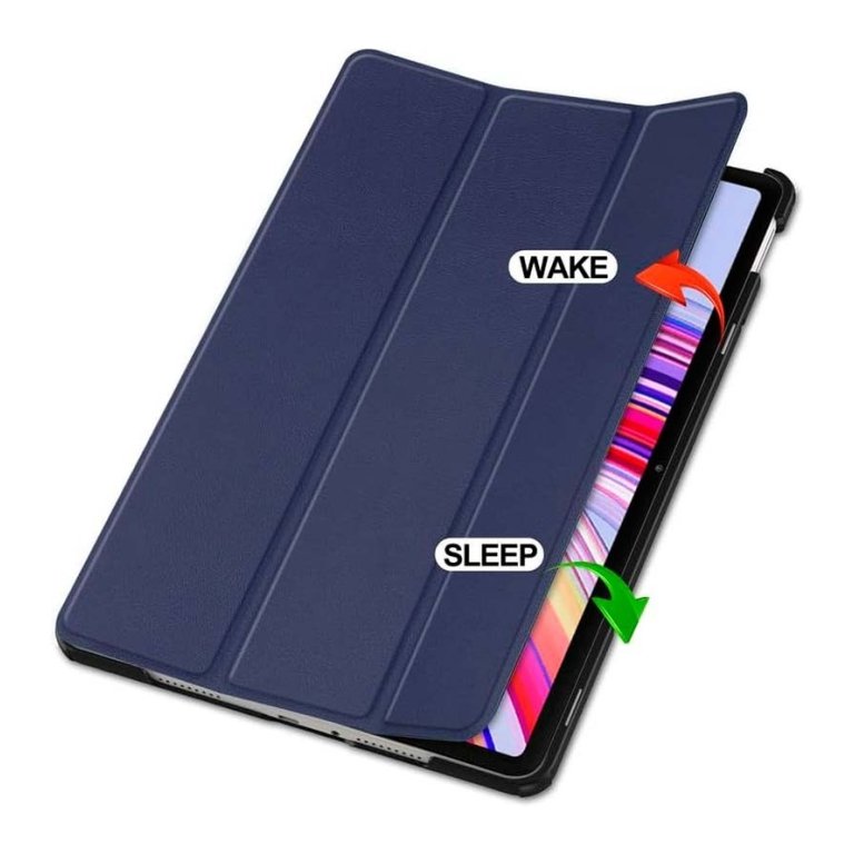 Capa Inteligente Xiaomi Redmi Pad Pro / Poco Pad 12.1 com Suporte Azul