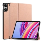 Capa Inteligente Xiaomi Redmi Pad Pro / Poco Pad 12.1 com Suporte Dourado Rosa