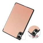 Capa Inteligente Xiaomi Redmi Pad Pro / Poco Pad 12.1 com Suporte Dourado Rosa