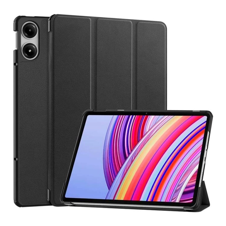 Capa Inteligente Xiaomi Redmi Pad Pro / Poco Pad 12.1 com Suporte Preto
