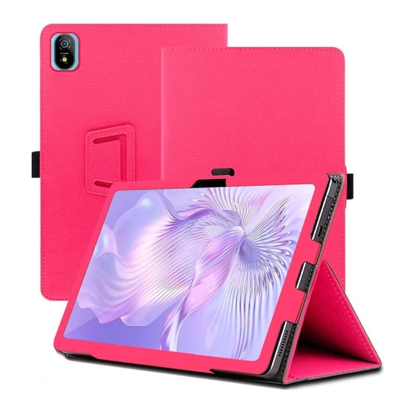 Capa Inteligente de PU Blackview Tab 18 com Suporte Rosa