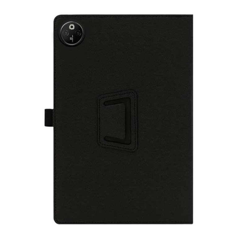 Capa Inteligente de PU Doogee T30 Max com Suporte Preto