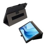 Capa Inteligente de PU Doogee T30 Max com Suporte Preto