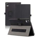 Capa Inteligente de PU Doogee T30 Pro com Suporte Preto