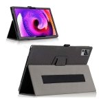 Capa Inteligente de PU Doogee T30 Pro com Suporte Preto