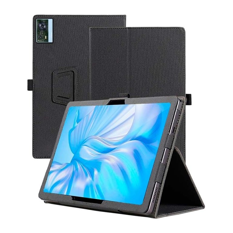 Capa Inteligente de PU Oukitel OT5S com Suporte Preto