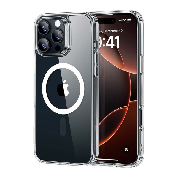 Capa Magsafe Compatível para iPhone 16 Pro 6.3’’ Transparente