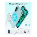 Capa Magsafe Compatível para iPhone 16 Pro 6.3’’ Transparente