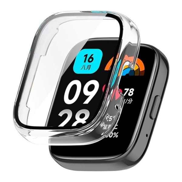 Capa PC + Vidro Temperado CXiaomi Redmi Watch 3 Active Transparente