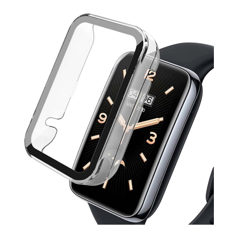 Capa PC + Vidro Temperado Xiaomi Mi Smart Band 7 Pro Transparente