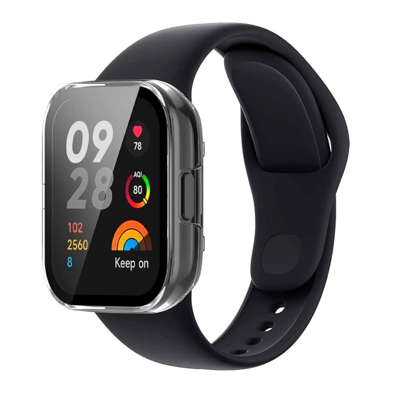 Capa PC + Vidro Temperado Xiaomi Redmi Watch 3 Transparente