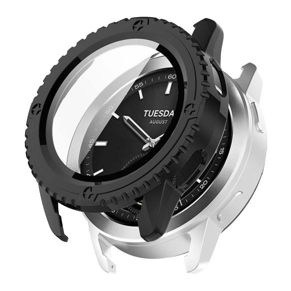 Capa PC + Vidro Temperado Xiaomi Watch S3 Preto