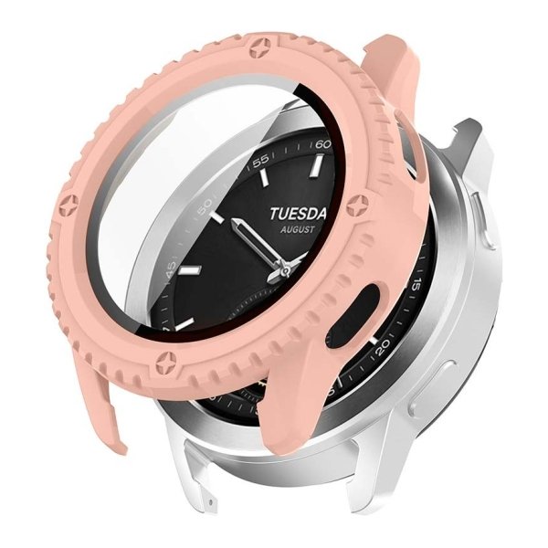Capa PC + Vidro Temperado Xiaomi Watch S3 Rosa