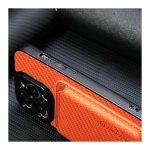 Capa Wallet Apple iPhone 15 Laranja com MagSafe e Carteira