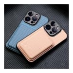 Capa Wallet Apple iPhone 15 Pro Bege com MagSafe e Carteira