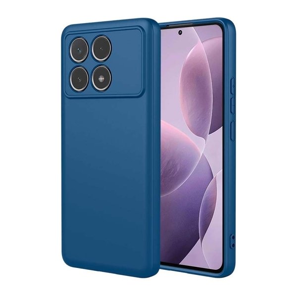 Capa Xiaomi Poco F6 Pro 5G Square Liquid Premium Azul