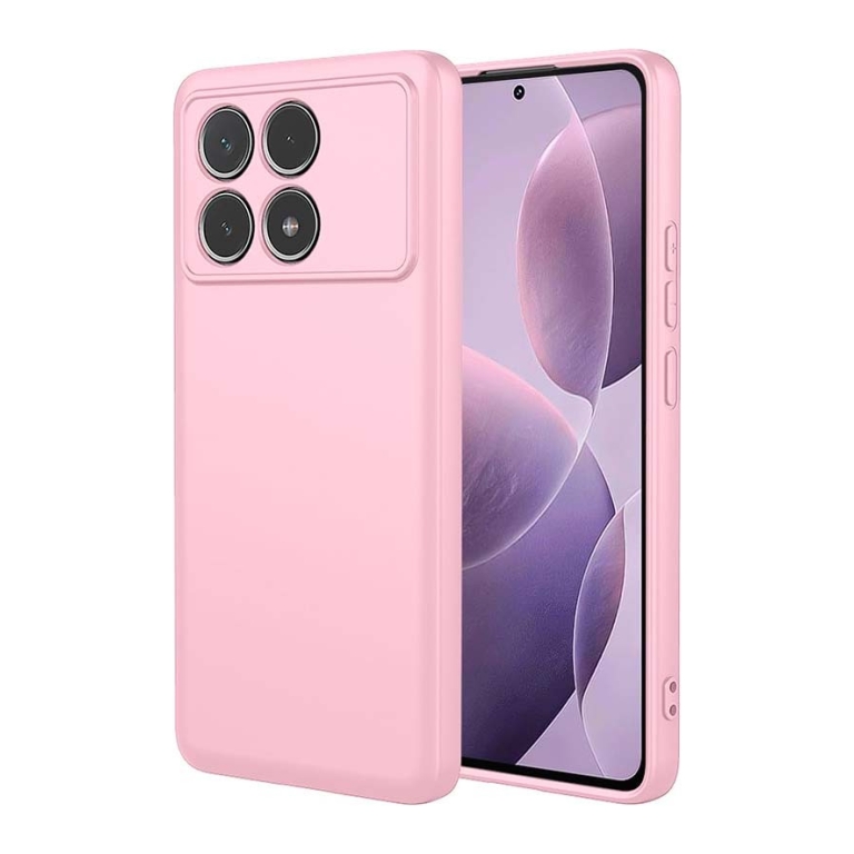 Capa Xiaomi Poco F6 Pro 5G Square Liquid Premium Rosa