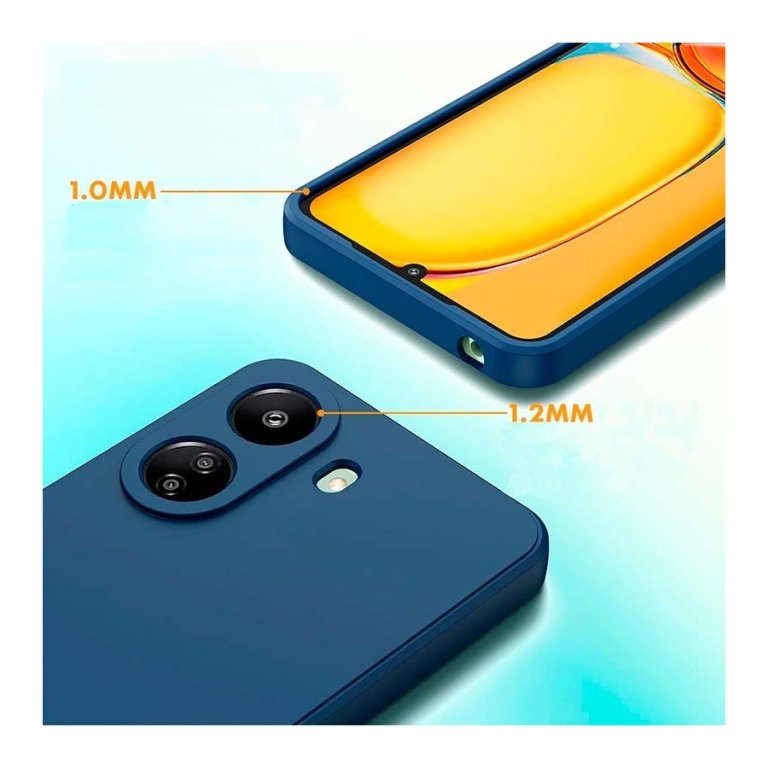 Capa Xiaomi Redmi 13C / Poco C65 / Poco M6 5G Square Liquid Premium Azul