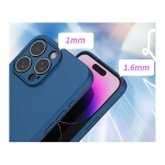 Capa Xiaomi Redmi A3 / Poco C61 Square Liquid Premium Azul