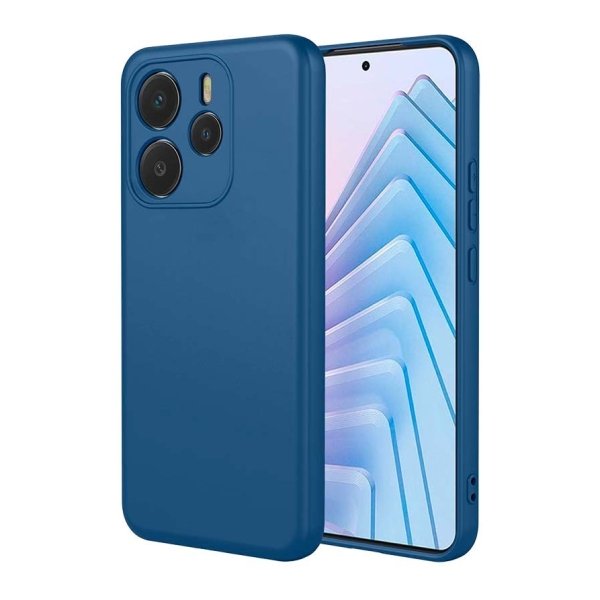 Capa Xiaomi Redmi Note 14 5G Square Liquid Premium Azul