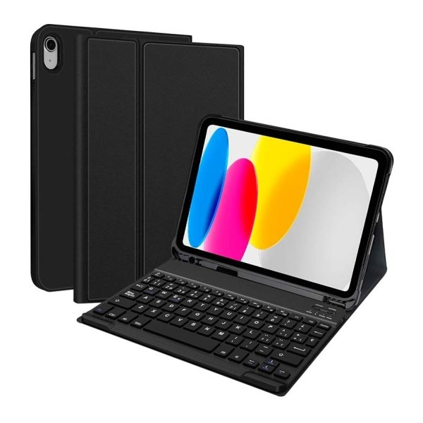 Capa com Teclado Apple iPad Pro 11 (2018), iPad Air 6/5/4 Generación (2024,2022,2020), iPad 10.9 (2022)