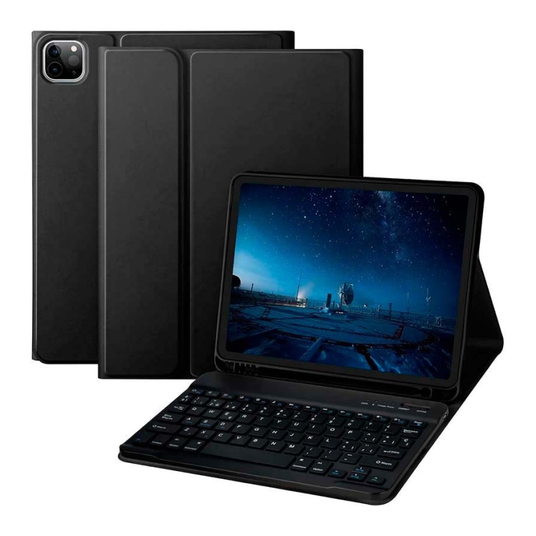 Capa com Teclado Apple iPad Pro 12.9 (2022/2021/2020/2018) e iPad Air 6 13 (2024)