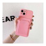 Capa de silicone Apple iPhone 13 Rosa com Carteira