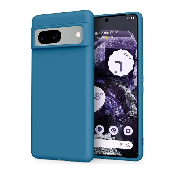 Capa de silicone Google Pixel 8 Azul