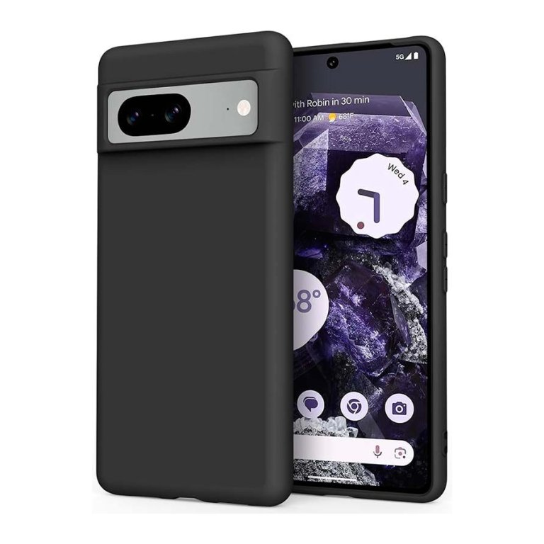 Capa de silicone Google Pixel 8 Preto