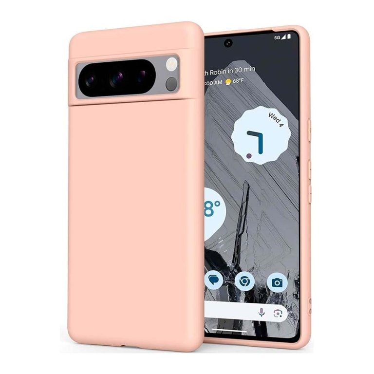 Capa de silicone Google Pixel 8 Pro Rosa