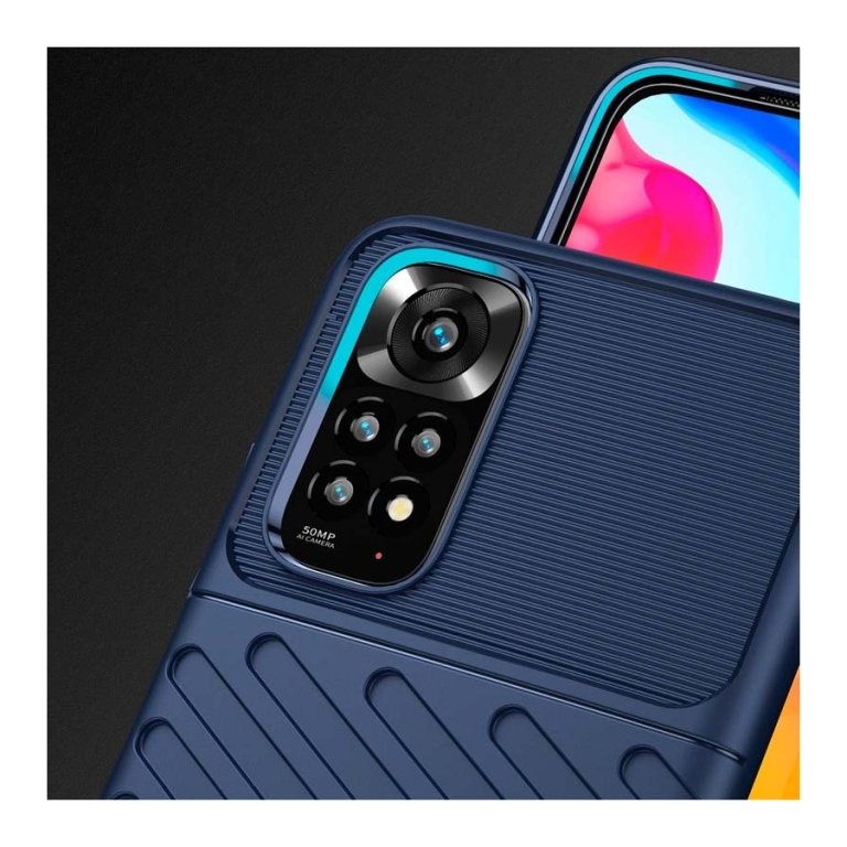 Capa de silicone Shockproof Armor Xiaomi Redmi Note 12 4G Azul