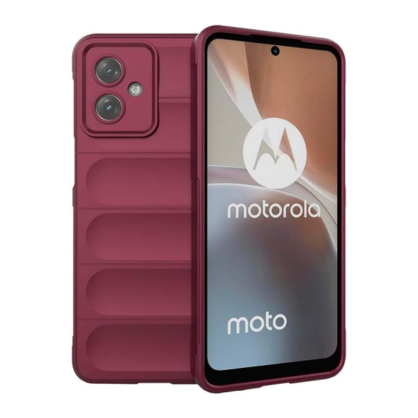 Capa de silicone Wave Motorola Moto G54 Borgonha