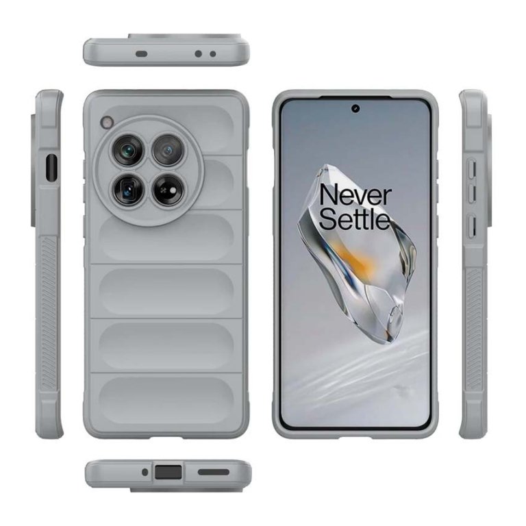 Capa de silicone Wave Oneplus 12 Cinzento Claro