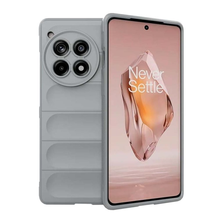 Capa de silicone Wave Oneplus 12R Cinzento Claro