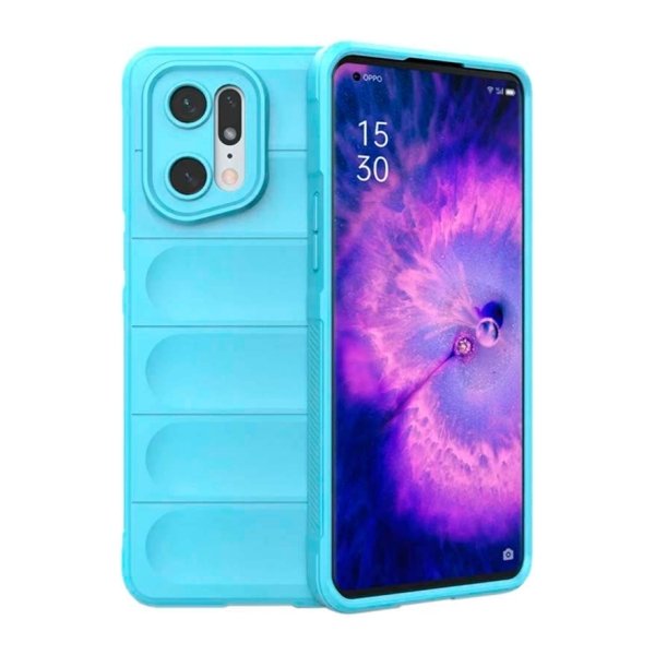 Capa de silicone Wave Oppo Find X5 Pro 5G Azul Claro
