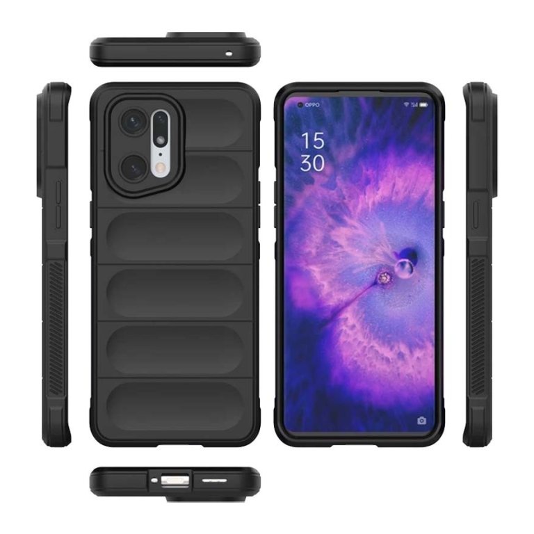 Capa de silicone Wave Oppo Find X5 Pro 5G Azul Claro