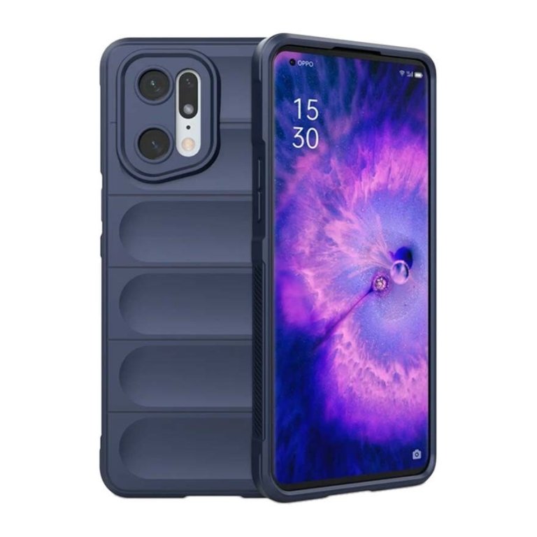 Capa de silicone Wave Oppo Find X5 Pro 5G Azul Escuro