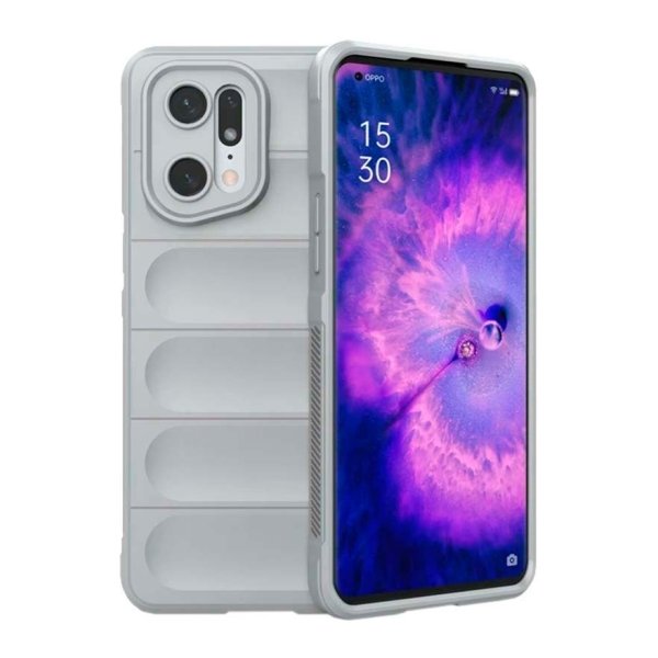 Capa de silicone Wave Oppo Find X5 Pro 5G Cinzento Claro
