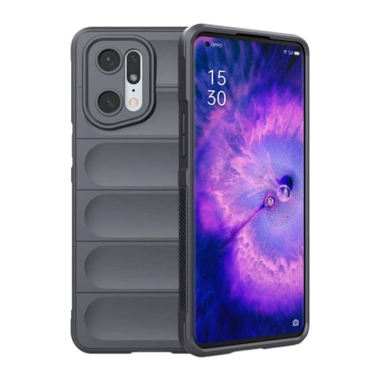 Capa de silicone Wave Oppo Find X5 Pro 5G Cinzento Escuro