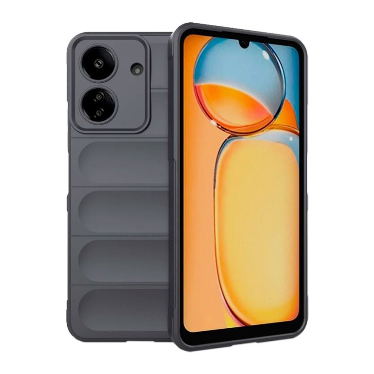 Capa de silicone Wave Xiaomi Redmi 13C / Poco C65 / Poco M6 5G Cinzento