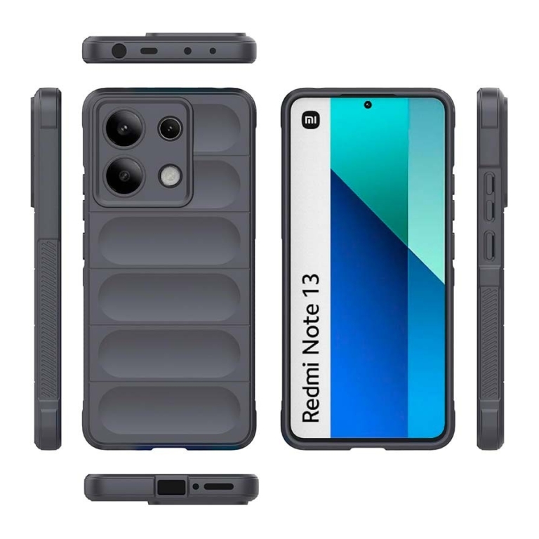 Capa de silicone Wave Xiaomi Redmi Note 13 4G Cinzento Escuro