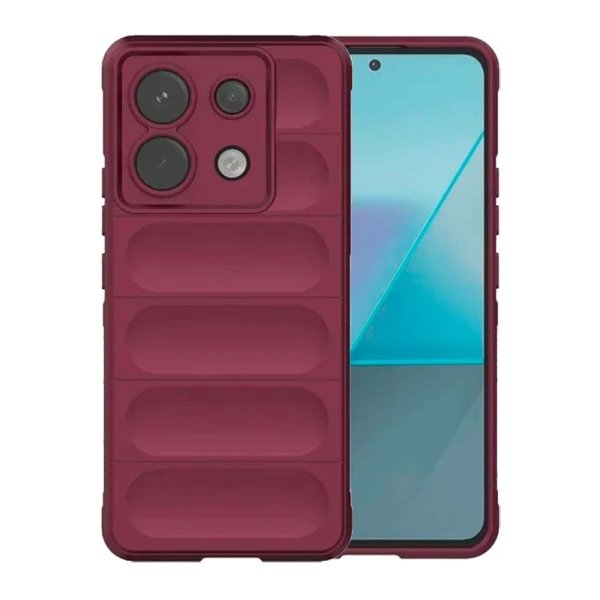 Capa de silicone Wave Xiaomi Redmi Note 13 Pro 5G / Poco X6 5G Borgonha