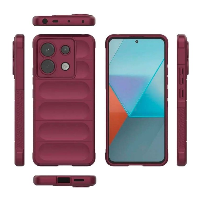 Capa de silicone Wave Xiaomi Redmi Note 13 Pro 5G / Poco X6 5G Borgonha