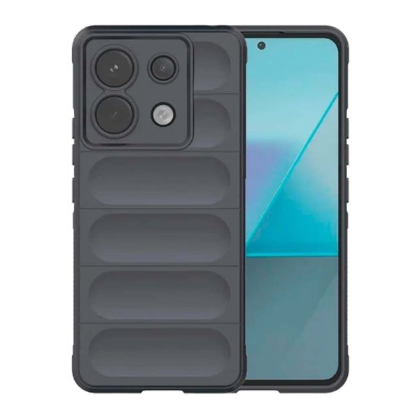 Capa de silicone Wave Xiaomi Redmi Note 13 Pro 5G / Poco X6 5G Cinzento Escuro