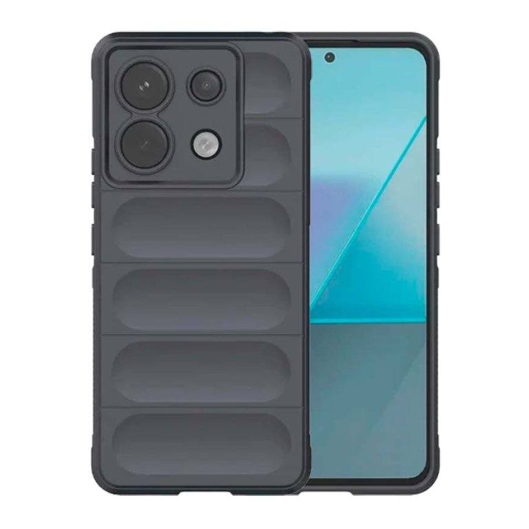 Capa de silicone Wave Xiaomi Redmi Note 13 Pro 5G / Poco X6 5G Cinzento Escuro