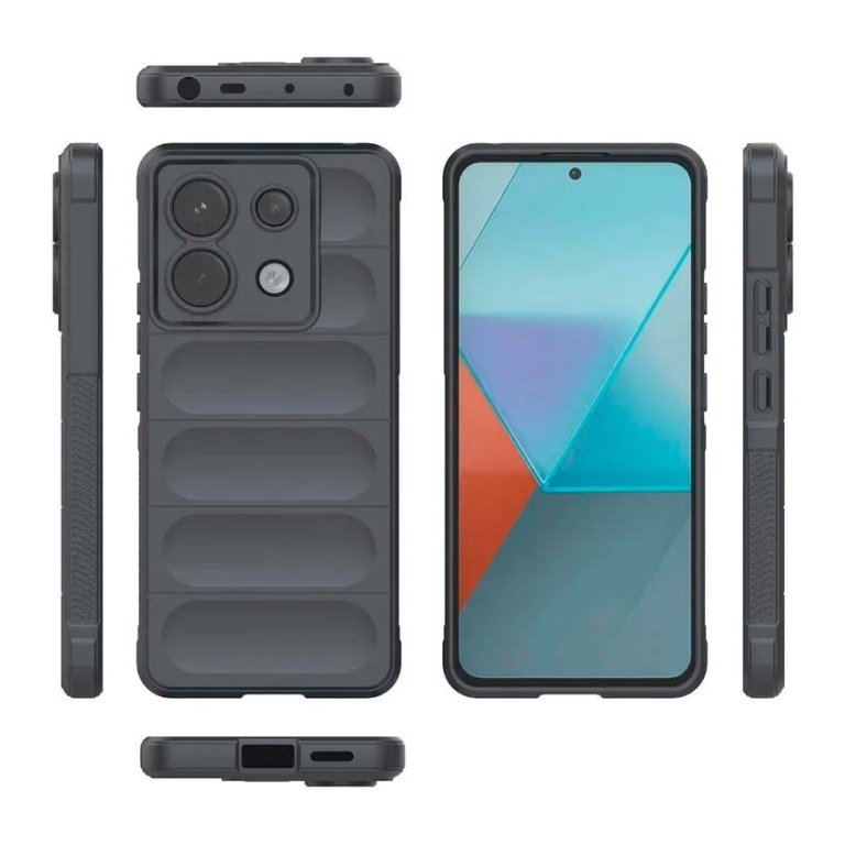 Capa de silicone Wave Xiaomi Redmi Note 13 Pro 5G / Poco X6 5G Cinzento Escuro